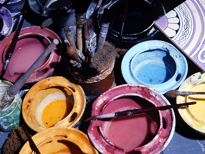 CERAMICA FRANCESCO DE MAIO TAVOLOZZA DI COLORI